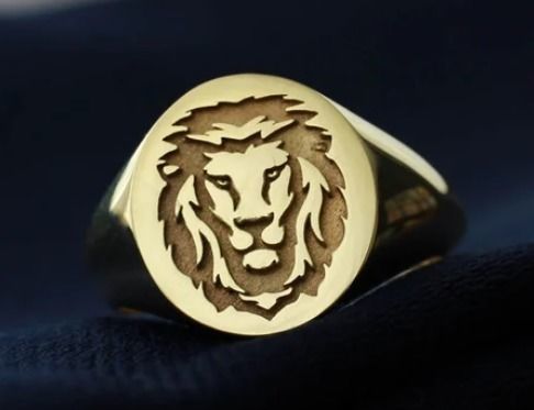 Матрица носорога с кольцом льва в южном стиле  01